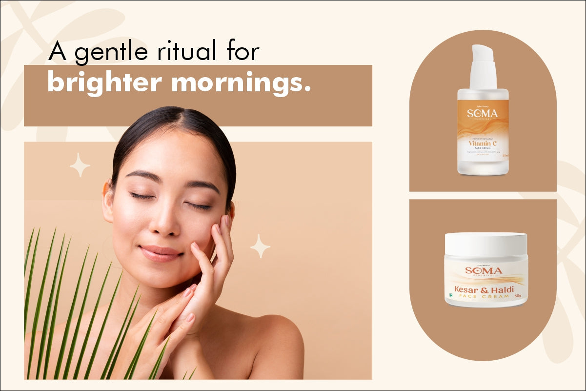 From Glow to Nourishment: Why Your Skin Needs Royal Jelly Vitamin C Serum & Haldi Kesar Cream Together