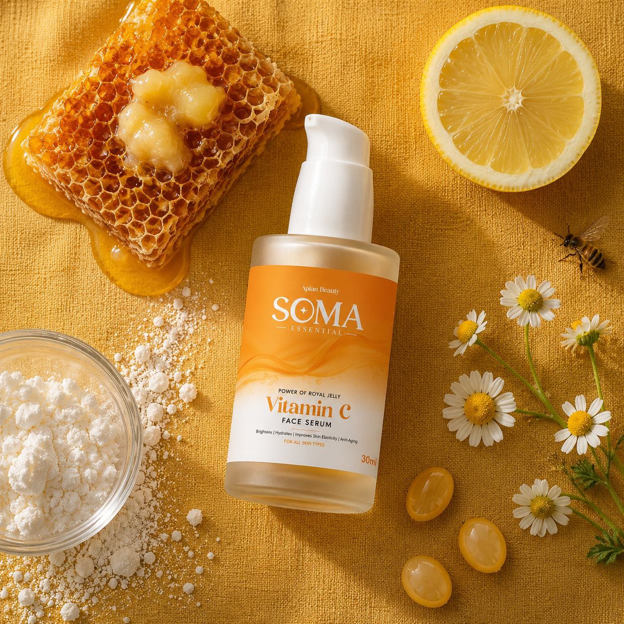 Royal Jelly Vitamin C Serum for Glowing Skin | Glow of Protein