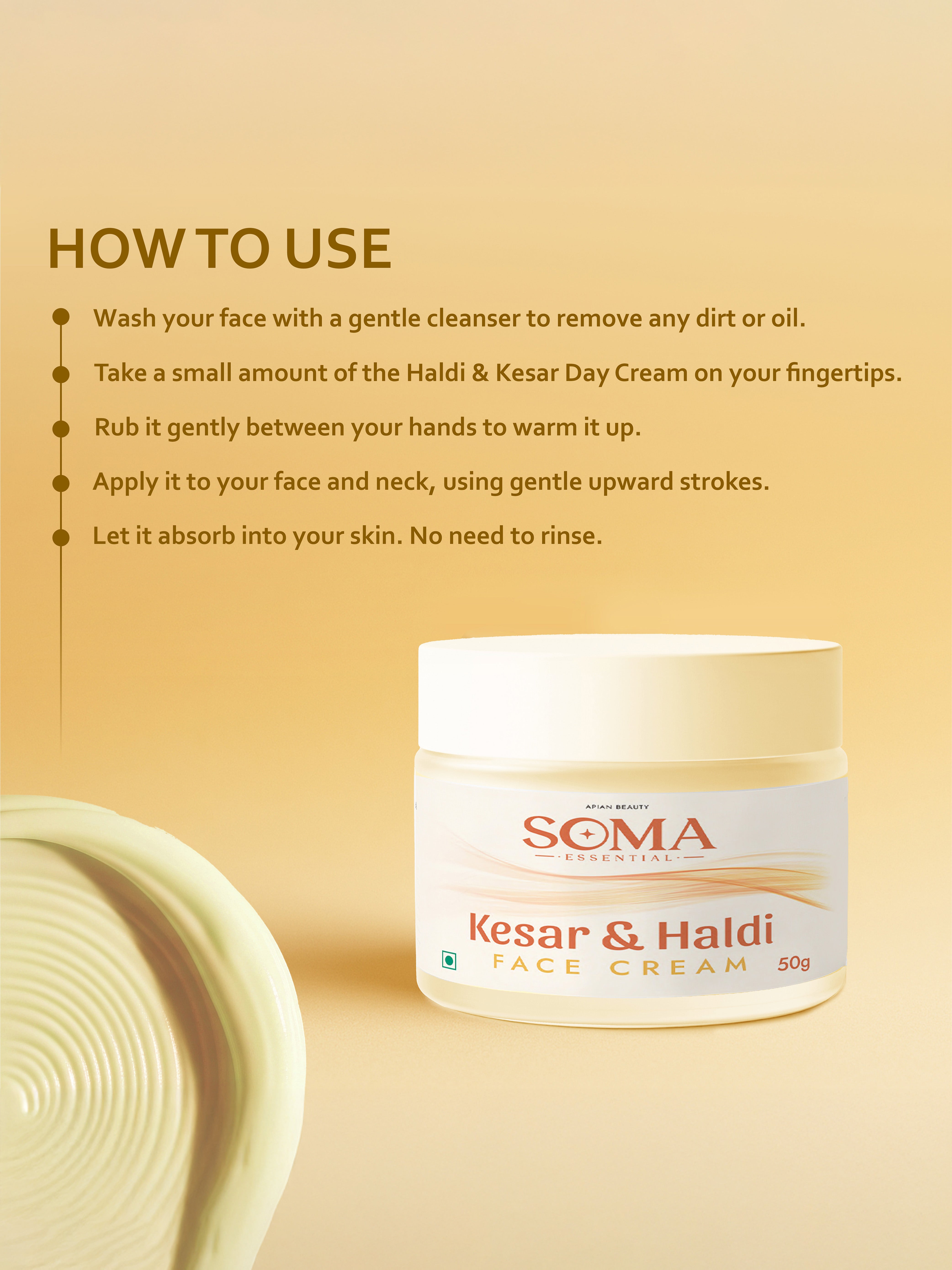 Barrier Protection Day Cream With Beeswax, Haldi And Kesar